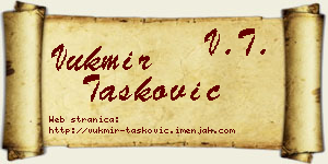 Vukmir Tasković vizit kartica